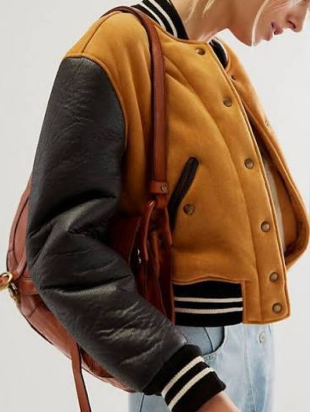 NWT Free People Blank NYC Booksmart Bomber Jacket